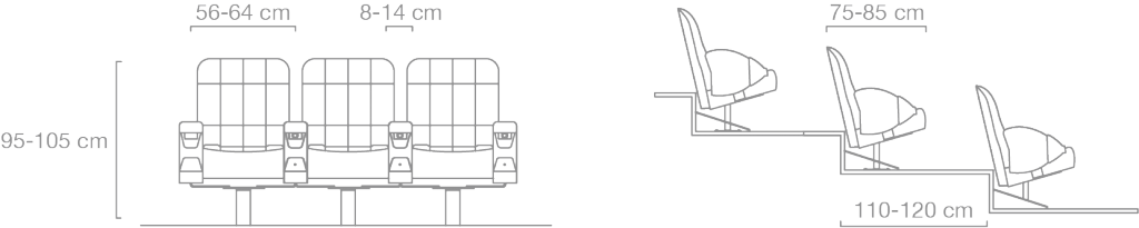 Schéma technique Fauteuil Gradin