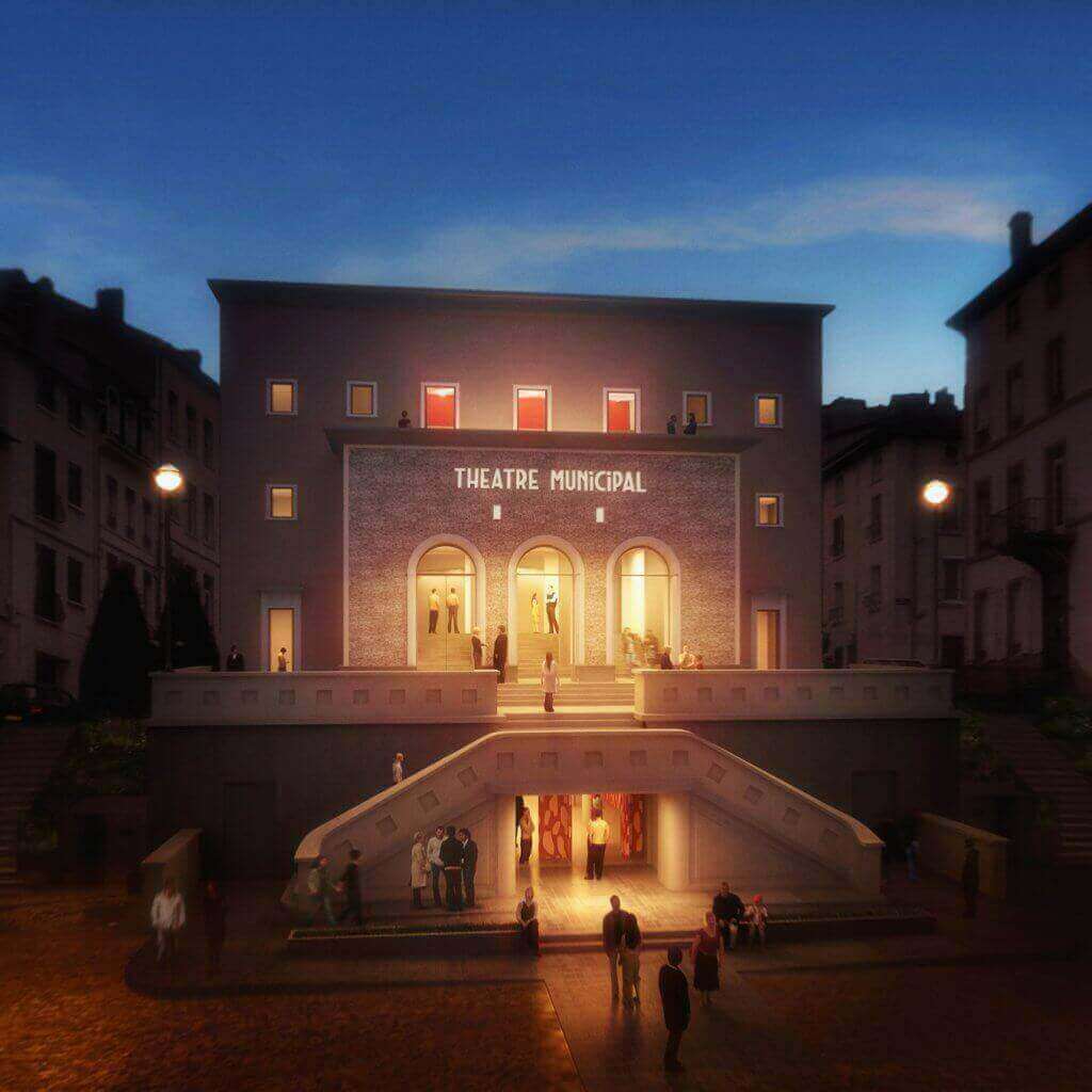 Kleslo Théâtre Municipal de Tarare Détails des travaux, fauteuils.....